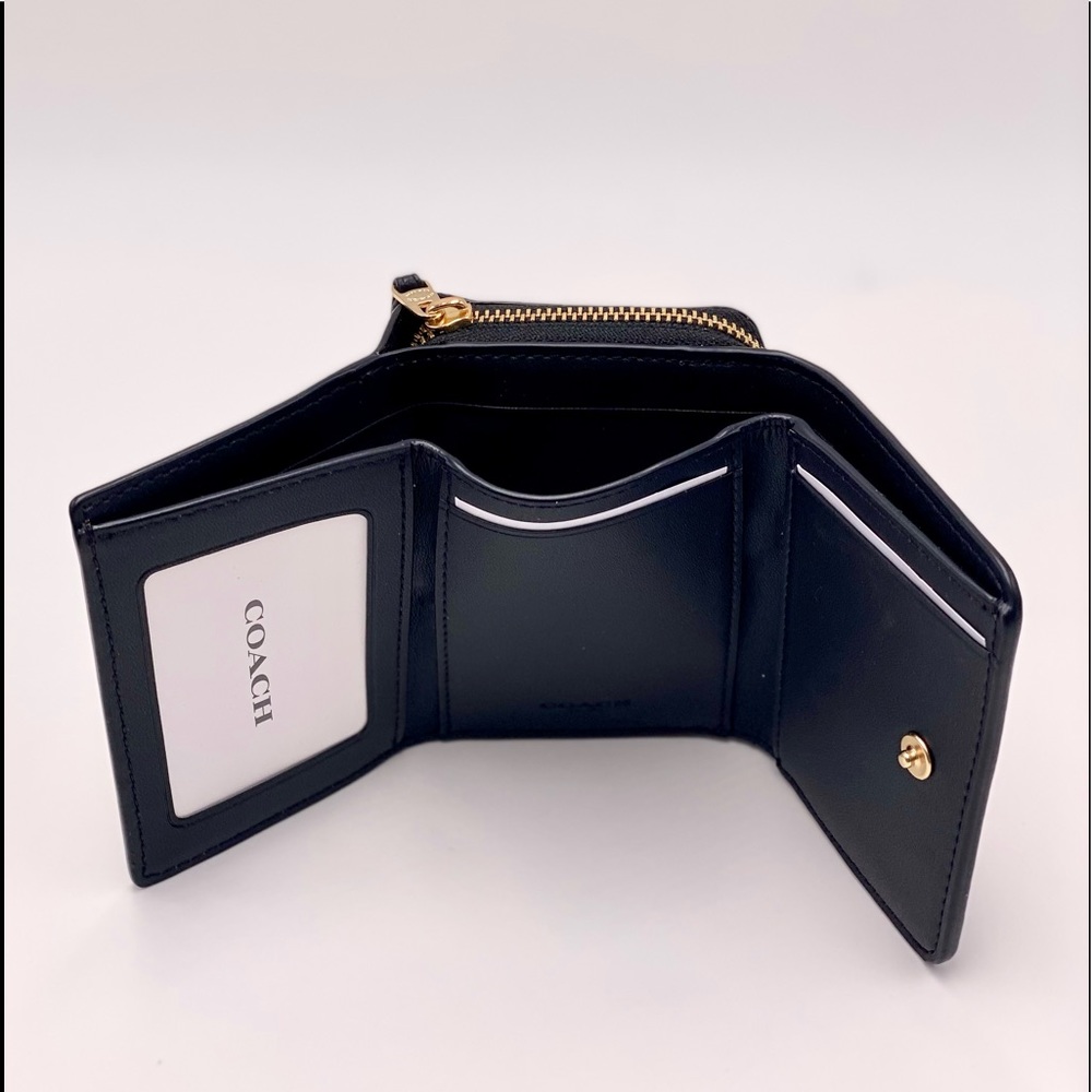 Coach Small Trifold Wallet with Pop Floral Print - Picture 6 of 12